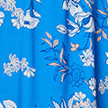 Floral Cap Sleeved Shirred Midi Dress Front View 2