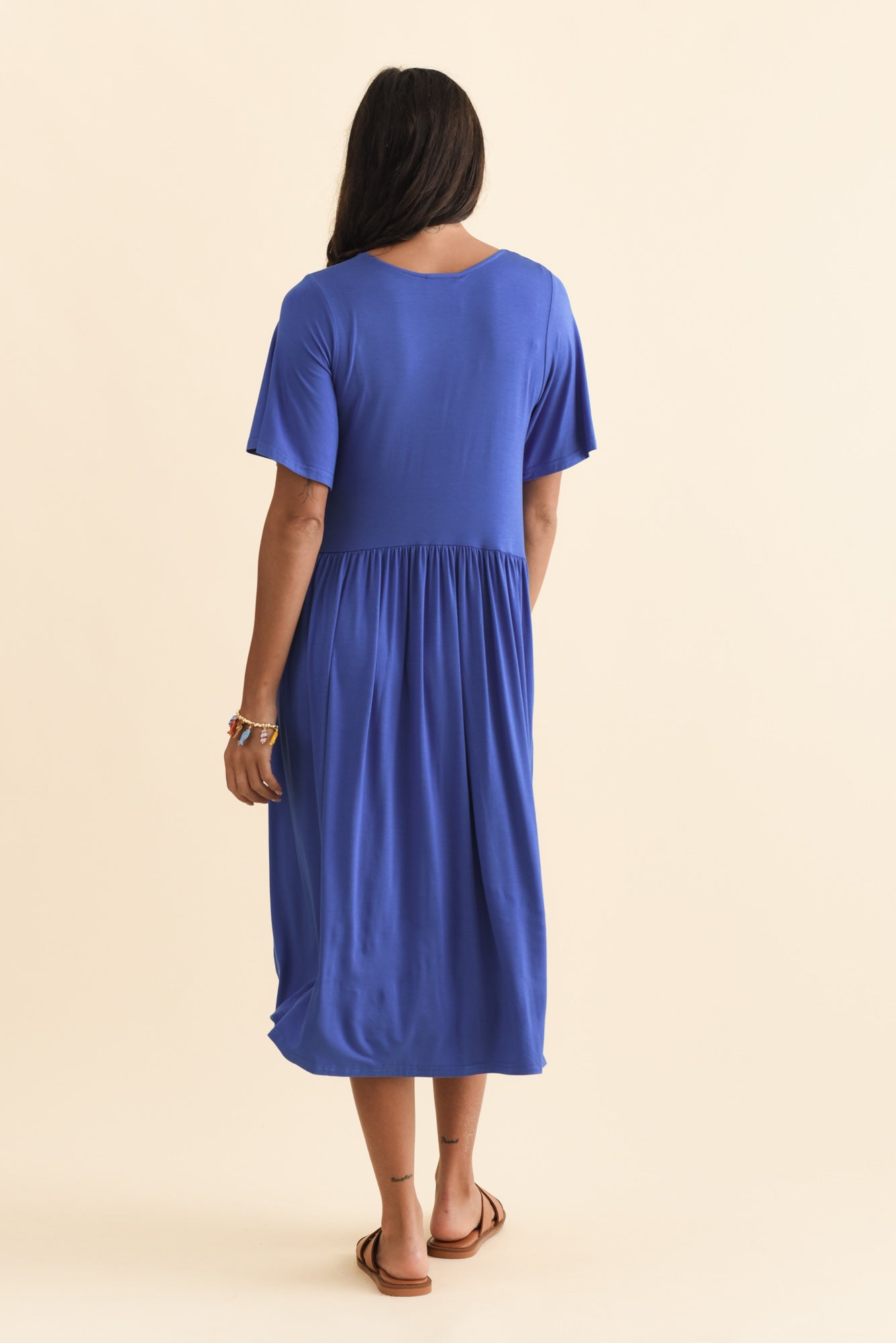Dalton Cobalt Crescent Dress Detail View