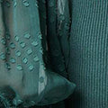 Long Sheer Sleeve Bodycon Knit Dress Front View 3