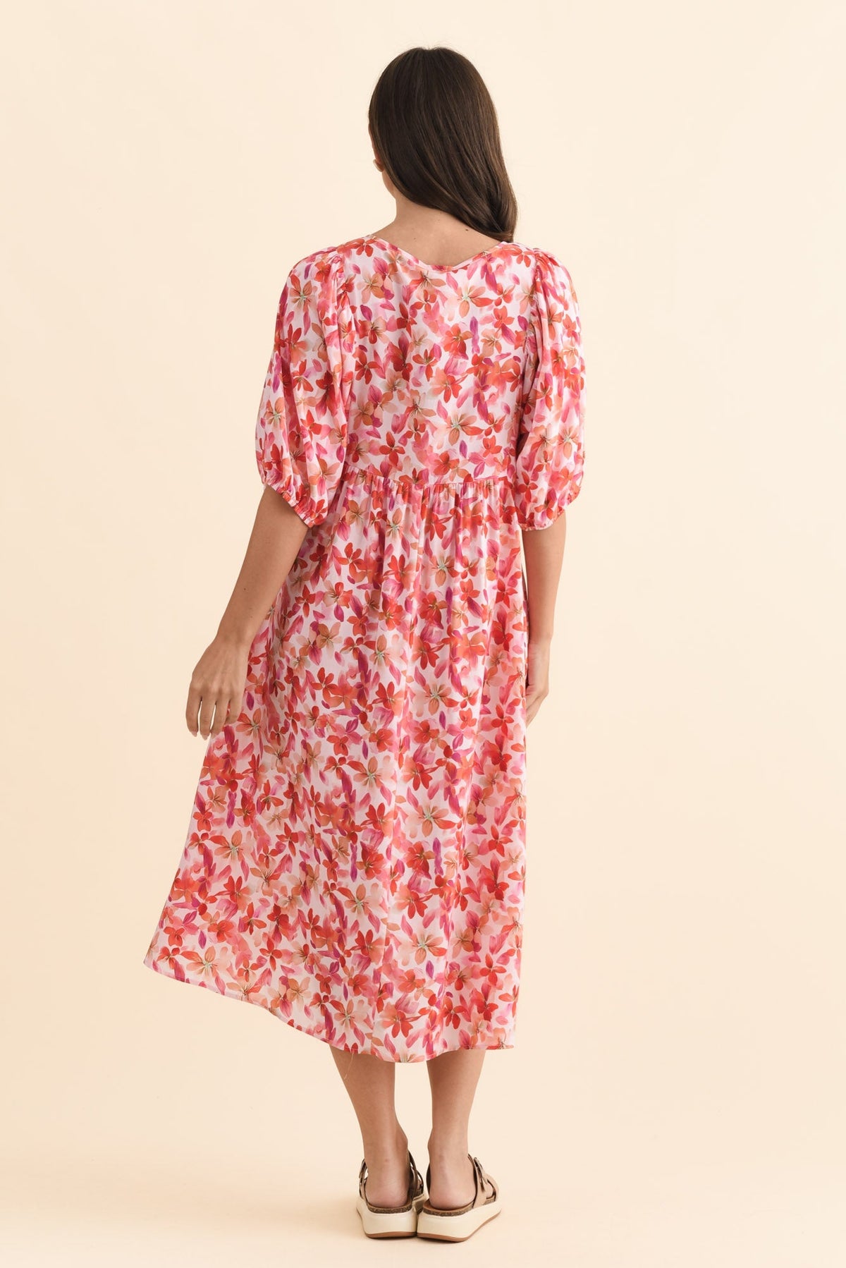 Nolte Pink Petal Pocket Dress Side View
