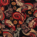 Abstract 3/4 Sleeve Maxi Shift Dress Front View 2