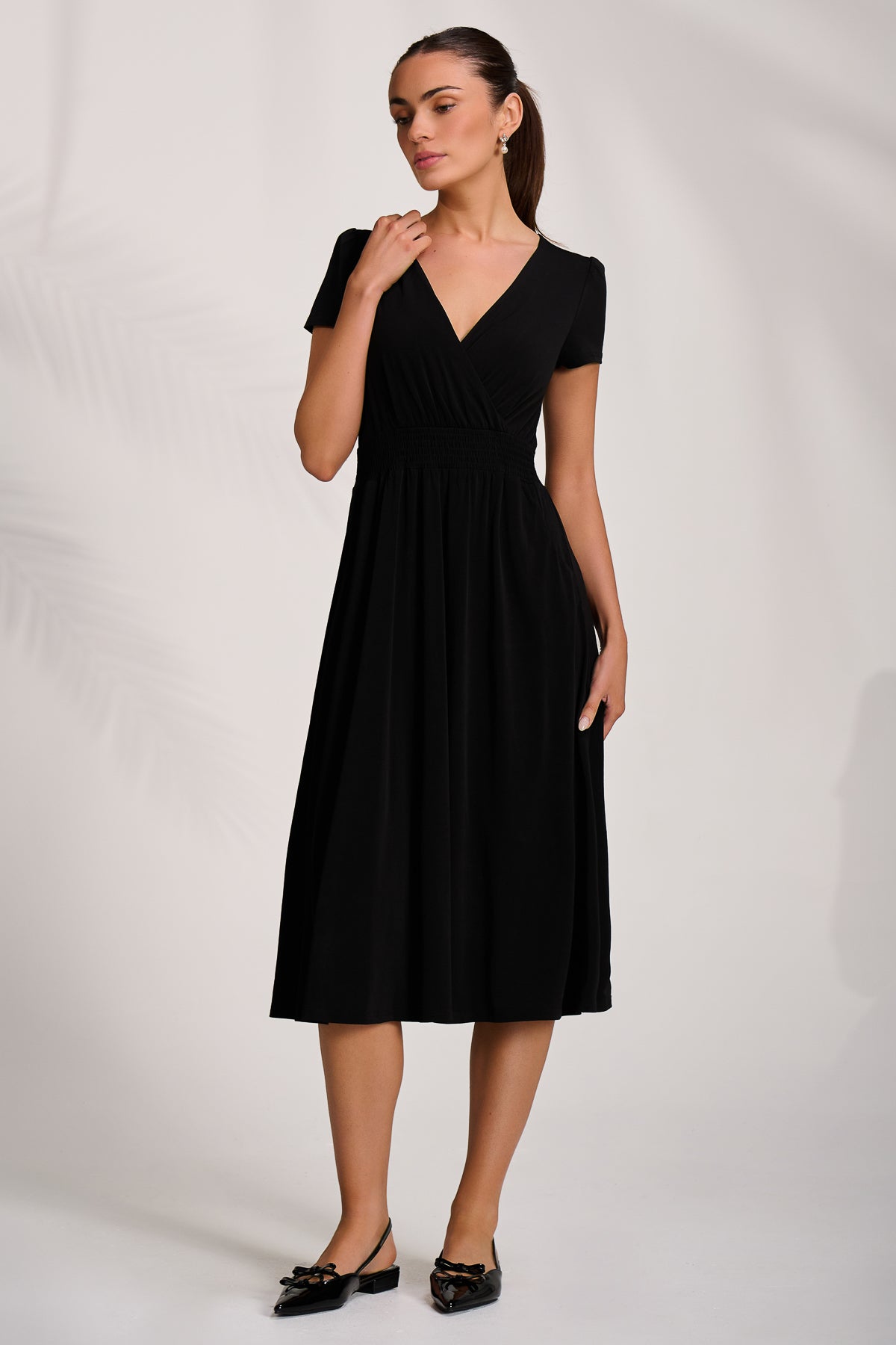 Cap Sleeve Jersey Midaxi Dress Detail View