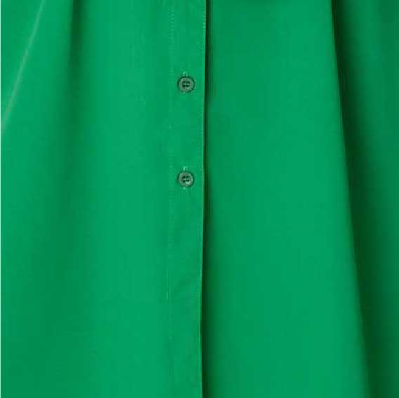 Short Sleeve Knee Length Shirt Dress Full Length View