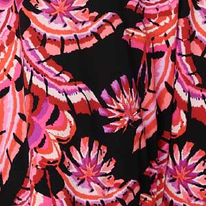 Printed Angel Sleeve Midi Dress Full Length View