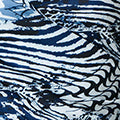Animal Print Cut Out Detail Bodycon Midi Dress Back View 2