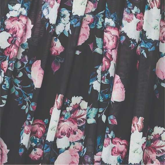 Floral Ruched Midi Tea Dress Full Length View