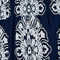 Printed Shirred Puff Sleeve Maxi Dress Front View 2