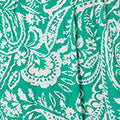 Printed Lace Trim Tiered Midi Dress Front View 2