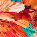 Floral One-Shoulder Pleated Maxi Dress Styled View 2
