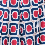 Abstract Print Sleeveless Knee Length Dress Side View 2