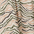 Printed Short Sleeve Shirred Midi Dress Back View 2