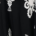 Ikat Print Sleeveless A-Line Midi Dress Full Length View