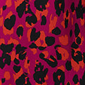 Animal Print Tie Waist Mini Skater Dress Full Length View