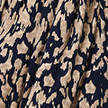 Printed Ruched 1/2 Sleeve Midi Dress Front View 2