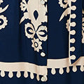 Ikat Print Cap Sleeve Short Shirt Dress Side View 2