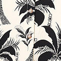 Tropical Cap Sleeve Knee Length Dress Front View 2
