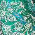 Printed Long Sleeve Tie Midi Dress Full Length View