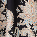 Floral Border Tie Waist Midi Dress Full Length View