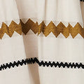 Zigzag Print Long Sleeve Maxi Dress Full Length View