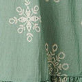 Border Print Knee Length Dress Front View 2
