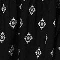 Curve Printed Long Sleeve Maxi Dress Back View 2