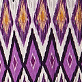 Geo Print 3/4 Sleeve Wrap Midi Dress Full Length View