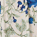 Floral Tassel Tie Long Sleeve Maxi Dress Side View 2