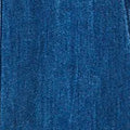 Denim Stitch Detail Fitted Midi Dress Front View 3