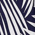 Curve Leaf Print Short Sleeve Midi Dress Front View 2