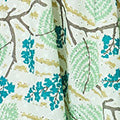 Leaf Print Frilled Strap Midi Dress Full Length View