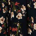 Floral Bardot Shirred Empire Maxi Dress Side View 2