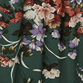 Floral Tiered Long Sleeve Midi Dress Full Length View