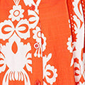 Printed Lace Trim Relaxed Short Shirt Dress Styled View 2