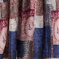 Patchwork Print Empire V-Neck Maxi Dress Front View 2