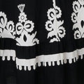 Ikat Print Sleeveless A-Line Maxi Dress Front View 2