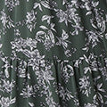 Floral Semi Sheer Smocked Midi Dress Full Length View