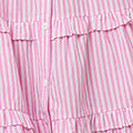 Striped 1/2 Sleeve Short Shirt Dress Side View 2