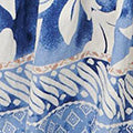 Leaf Print 1/2 Sleeve Knee Length Dress Full Length View