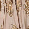 Printed Ruched Sleeveless Maxi Dress Back View 2