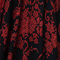 Baroque Print Puff Sleeve Maxi Dress Full Length View