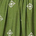 Border Print 1/2 Sleeve Maxi Dress Front View 2