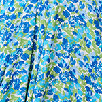Ditsy Floral Bardot Smock Midi Dress Full Length View