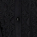 Lace Cut Out Detail Tie Waist Midi Dress Side View 2