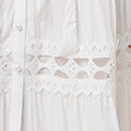 Lace Cut Out Detail Tie Waist Midi Dress Detail View 3