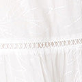 Embroidered Tiered Knee Length Dress Front View 2