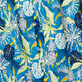 Leaf Print Short Sleeve Shirt Midi Dress Back View 2