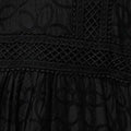 Embroidered Lace Long Sleeve Midi Dress Front View 3