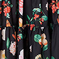 Floral Sleeveless Skater Midi Dress Back View 2