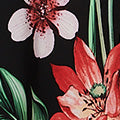 Tropical Floral Sleeveless Midi Dress Side View 2