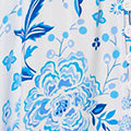 Floral Border Cap Sleeve Maxi Dress Back View 2